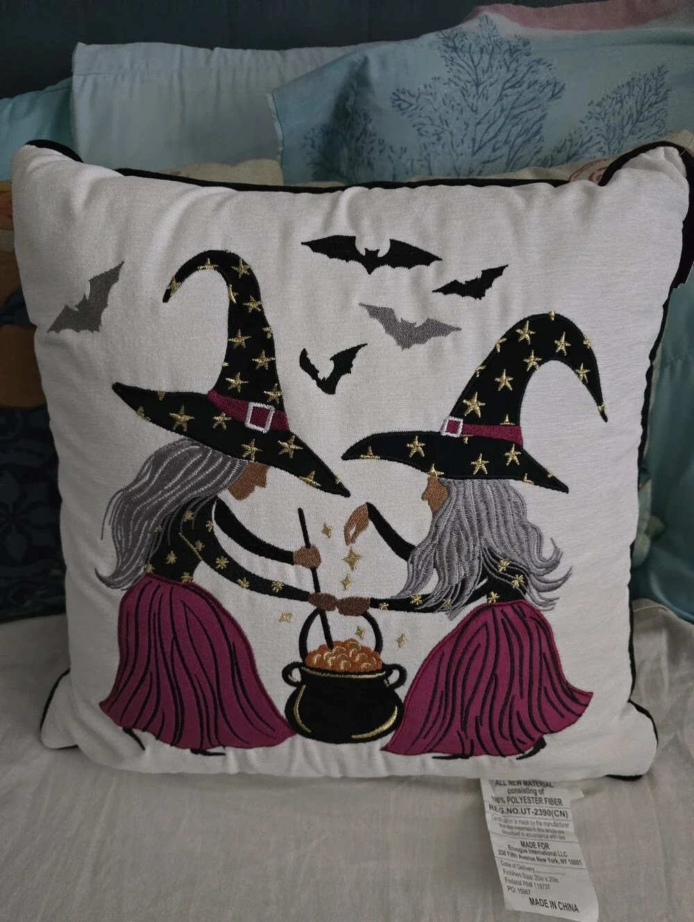 Midnight Magical Pillow Witches Halloween